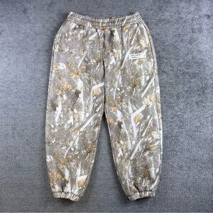 Chunky Camouflage Lounge Pants White Oak Fleece Lined Heavy Comfrt